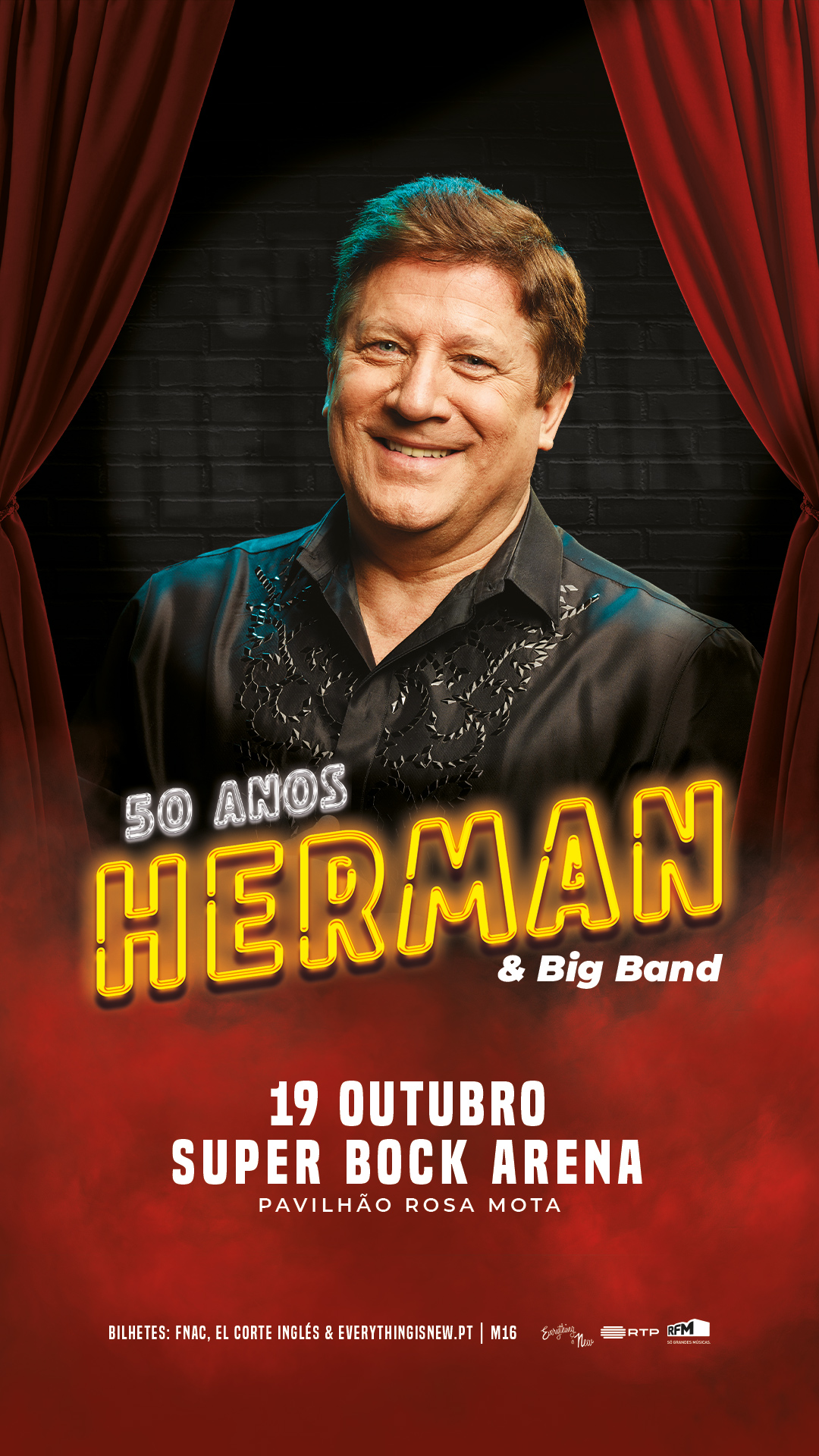 50 Anos Herman & Big Band - Super Bock Arena em Porto